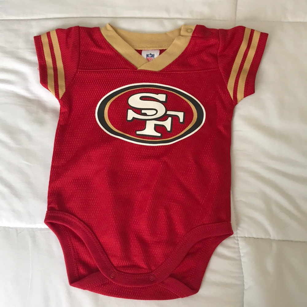49er jersey onesie